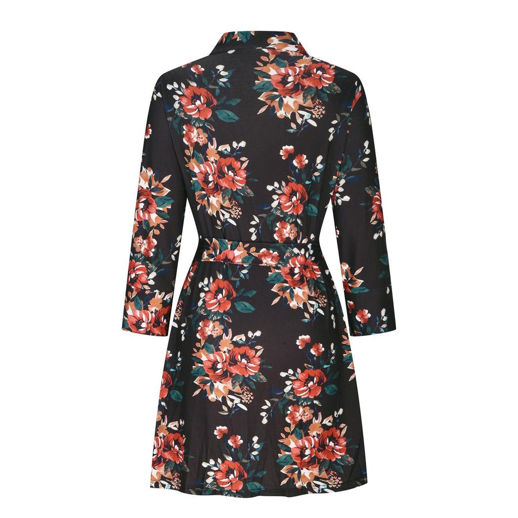 Soft Cotton Women's Kimono Robe - Bathrobe & Loungewear Sleepwear