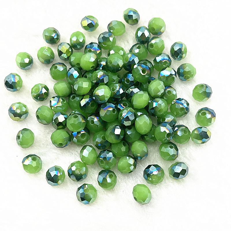 30pcs/lot 8x6mm Rondelle Austria Faceted Crystal Glass Beads,Wheel Beads,Transit Beads For Jewelry Making diy Bracelet Necklace