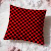 Checkerboard Cushion Cover Premium Comfort Reversible Pillow Cove Two in One Design for Any Room  Car Interior