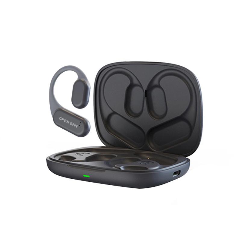 

Bone Conduction Bluetooth Over-Ear Headphones with ENC, Dual Microphone, Noise Reduction, Long Battery Life, and High Sound Quality. чорний