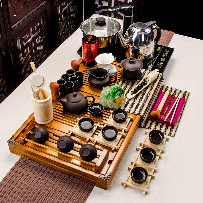 

Китайский сине-белый фарфоровый чайный сервиз кунг-фу в комплекте с супницей see chart5