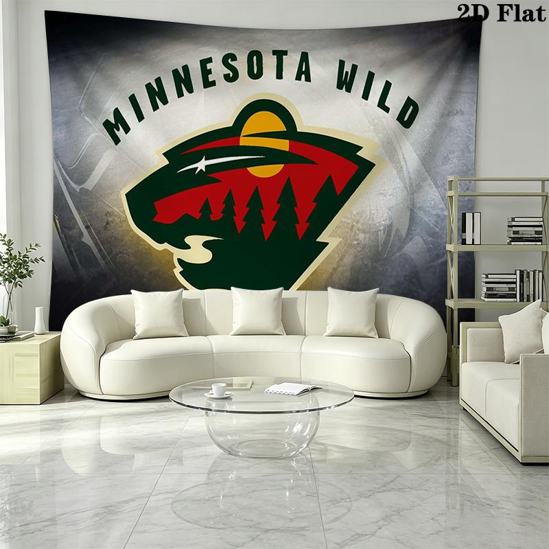 Minnesota Wild Wall Tapestry Aesthetic Wall Hanging Printed Fabric Blanket Decorative Tapestries for Bedroom Living Room Home Decor
