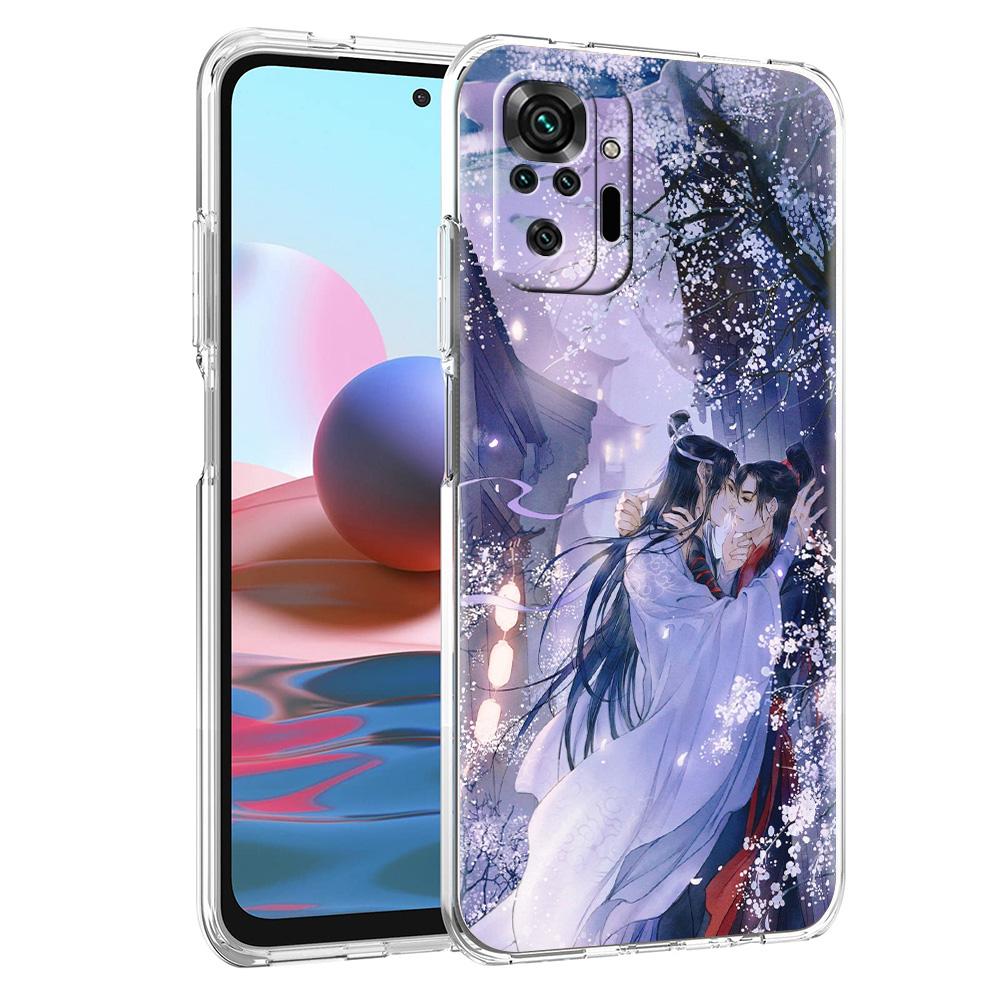 Grandmaster Mo Dao Zu Shi Anime Luxury Phone Case For Xiaomi Redmi Note 12 11 10 9S 9 8 Pro 7 8T 9C 9A 8A K40 Pro+ Clear Cover