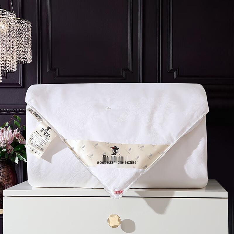 Woodpecker Pure Cotton Jacquard Mulberry Silk Summer Quilt
