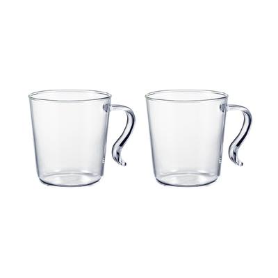 Karstumizturīgas sakraujamas krūzes, 2 gab. komplekts, 300 ml, Stikla krūze kafijai/tējai, Droša lietošanai mikroviļņu krāsnī un trauku mazgājamajā mašīnā, Ražots Japānā, SRMS-2024