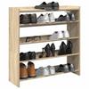 Shoe Rack Sonoma Oak 80 x 25 x 81 cm Particleboard