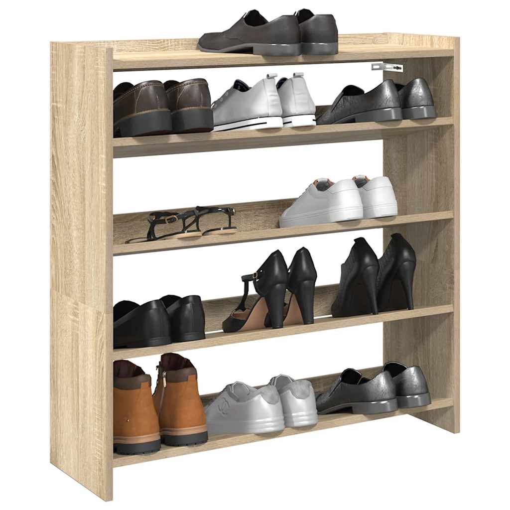 Shoe Rack Sonoma Oak 80 x 25 x 81 cm Particleboard