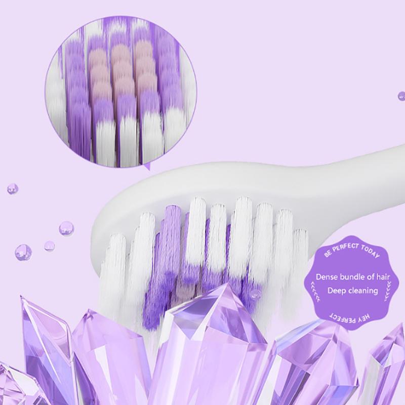 2Pcs Soft-Bristle Toothbrush Couple Brush Teeth Eco Friendly Adults Toothbrush Dental Care Travel Essentials