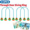2/4PCS Through Door Diving Ring Funny Swimming Game Aids Dive Door Reusable Dive Swim Through Door Adults Kids Pool Water