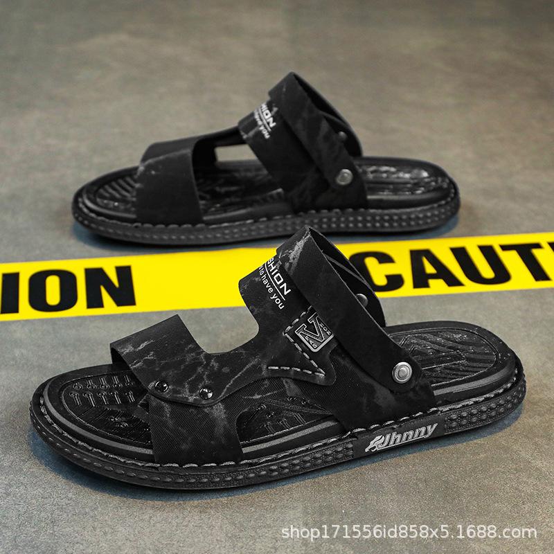 Vietnamese Slippers Sandals Dual-purpose Men's Summer Outer Wear Trend Men's Deodorant Driving Work Non-slip Beach Tide Shoes