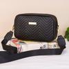 Simple Wave Embossed Shoulder Bag, Fashiable and Versatile Women's Leather Crossbody Bags, Suitable for Commuting and Banquets