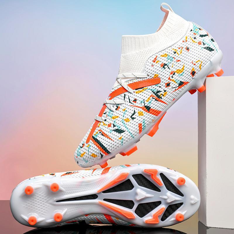 

Camouflage Youth Ag Long Nails Broken Nails High Top Football Shoes Men S And Women S Grass Training Sports Shoes 35