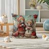 Cute Cartoon Prints For Kids Pillow Case Double-Sided Plush Sofa Cushion Covers Organic Breathable Invisible Zipper