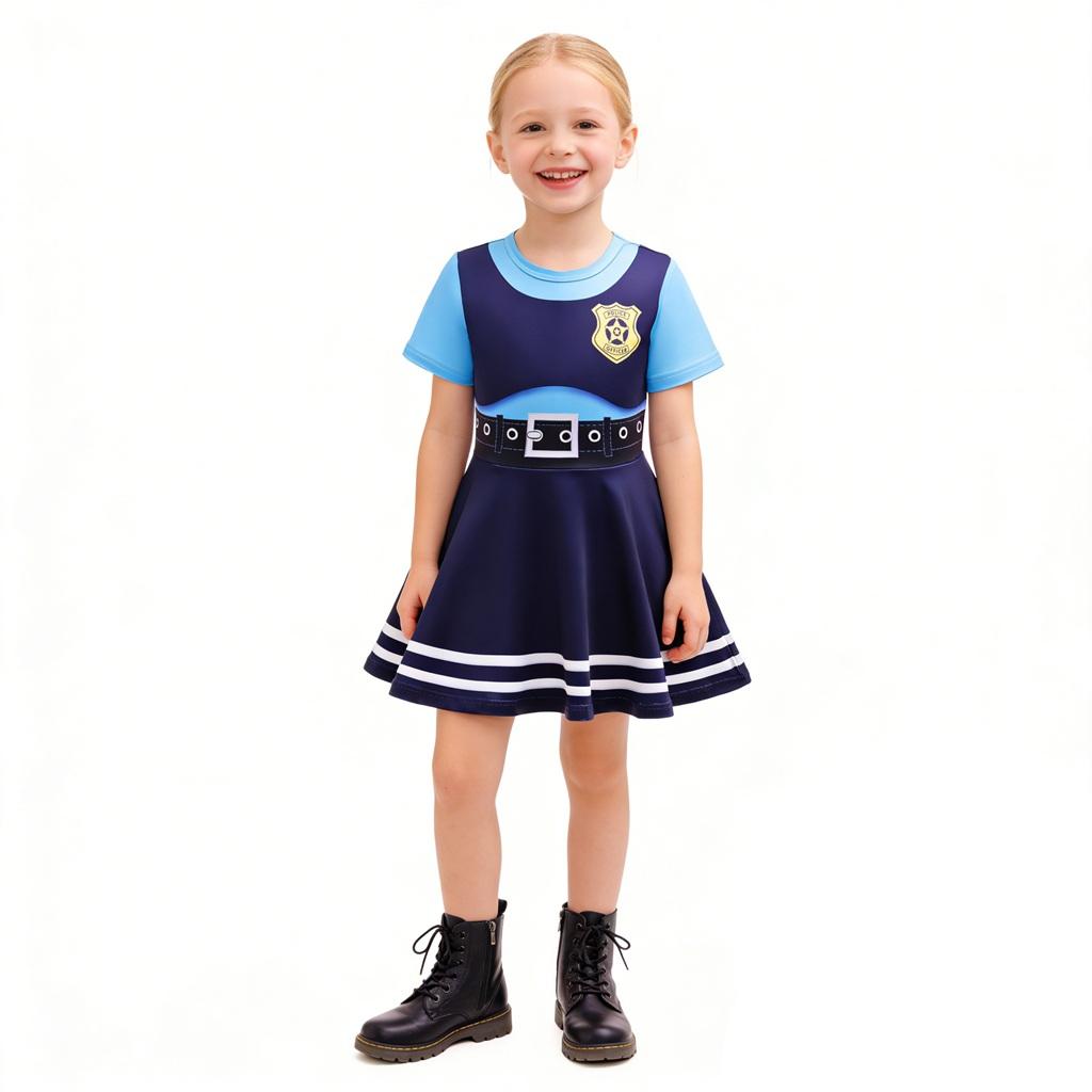 Rabbit Police Cosplay Costume Halloween Fantasy Disguise Outfits Day School Stage Performance Set Birthday gift