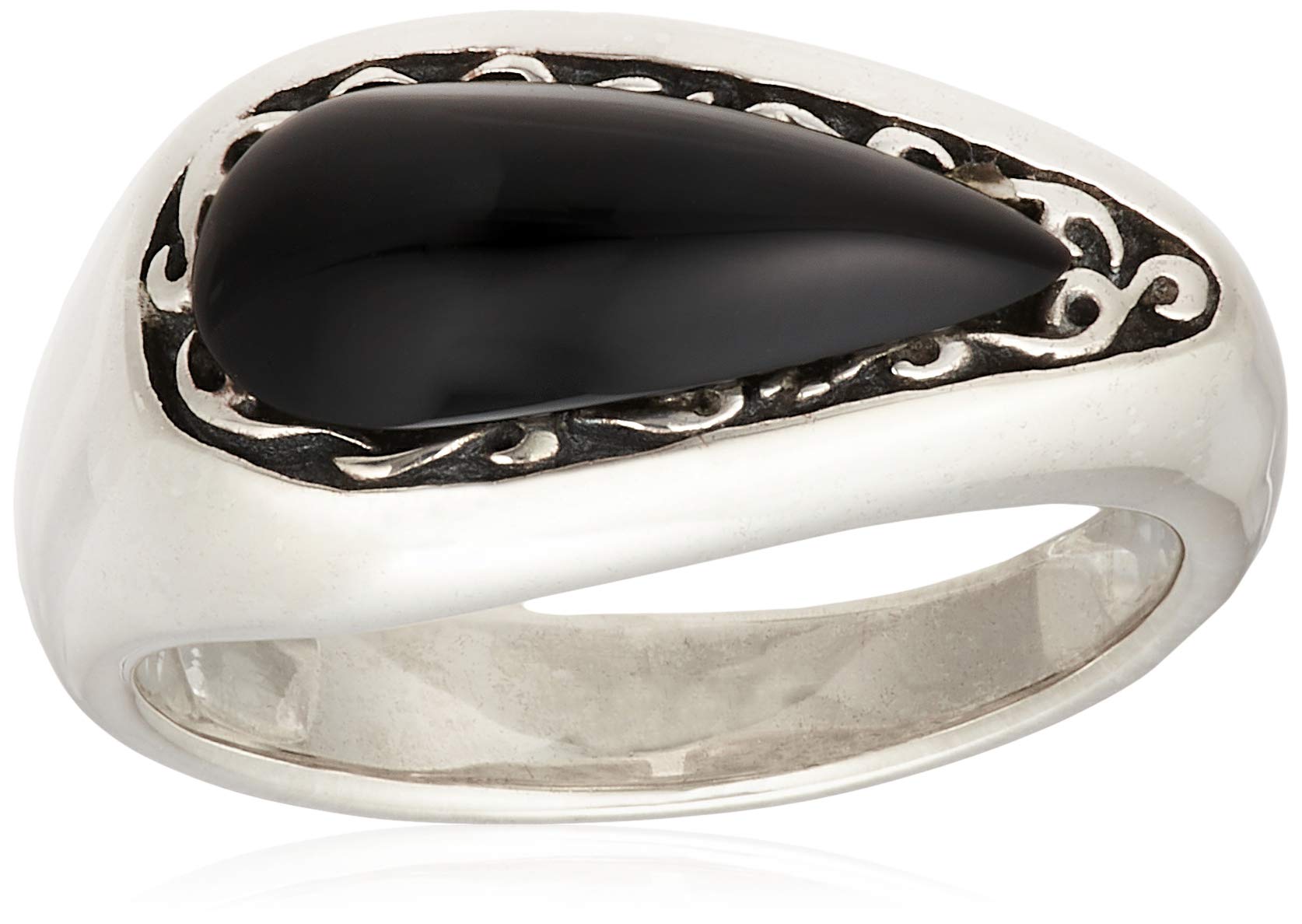 

FREE STYLE Arabesque Onyx Silver Ring Japanese Size 23 [Free Style] Men s FSR836-ON срібний