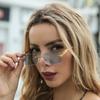 New Frameless Rectangle Sunglasses Fashion Men Women Leopard Print Sun Glasses Outdoor Travel Shades