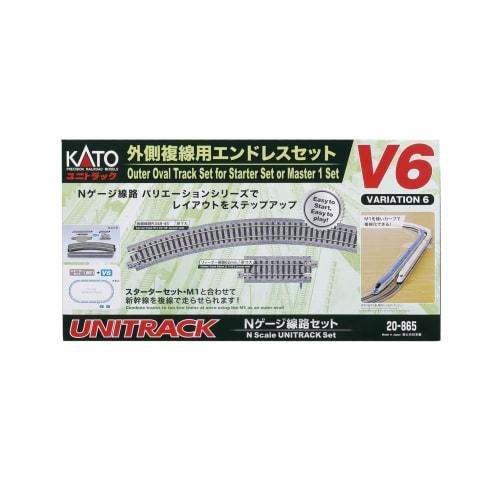KATO N Gauge Outer Double Track Endless Set V6 20-865 Model Railroad Track Set