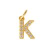 26 English Letter Rhinestone Pendants: European & American Style, 304 Stainless Steel, DIY Earring Accessories