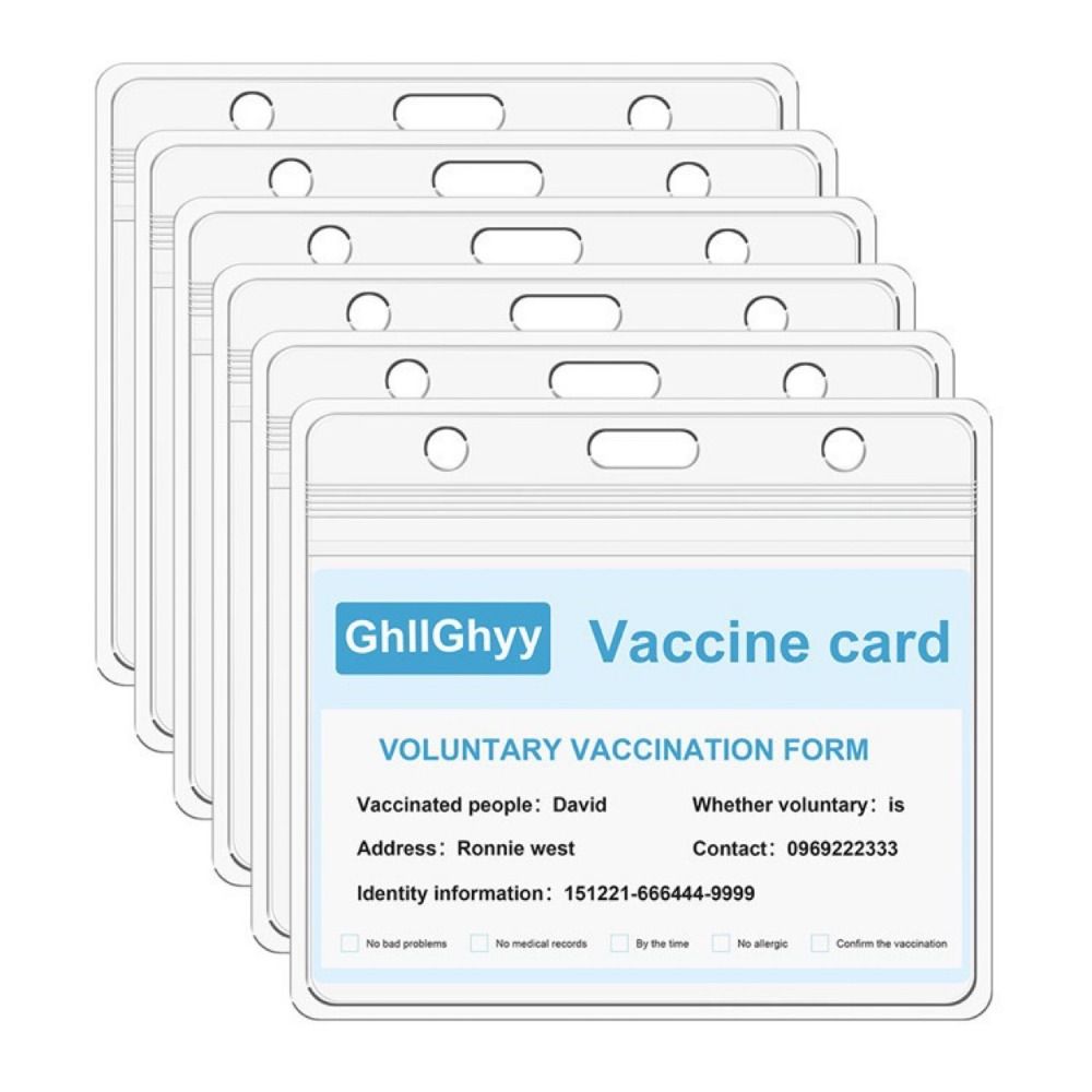 

1 шт. Прозорий тримач для бейджа з ID-карткою Вертикальний/Горизонтальний Захисний чохол для візитниці 85x100mm