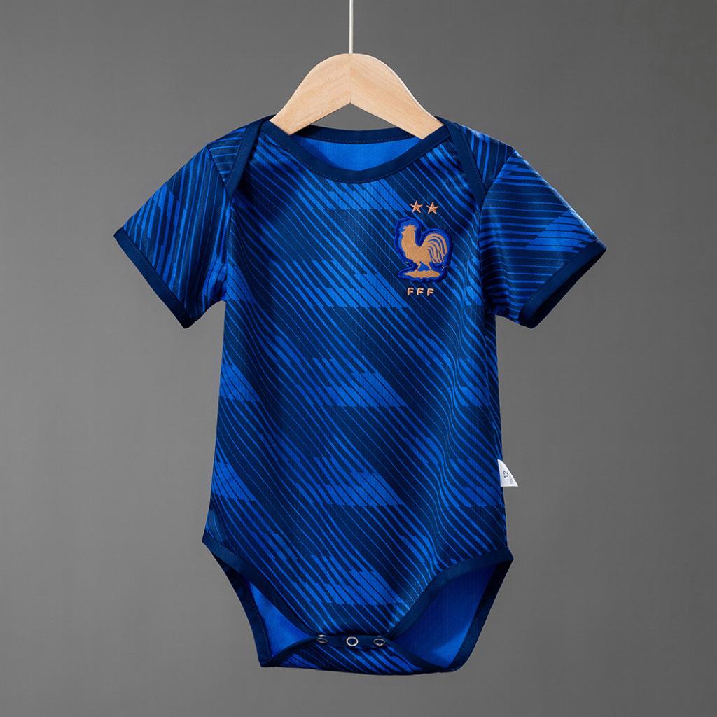 US, Canada and Mexico World Cup Football Jersey One-piece Baby Baby Argentina France Real Madrid Baby Climbing Suit Romper