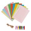 Photo Hanging Paper Display Set, 10 Pack 6 in Size for Home Display, Party Use and Travel Photo Presentation Each Day