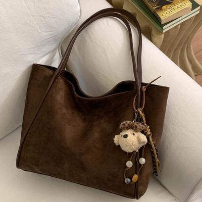 Autumn and Winter New Bag Women's Retro Large-capacity Lazy Wind Tote Bag Underarm Bag Fashionable Commuter Shoulder Bag