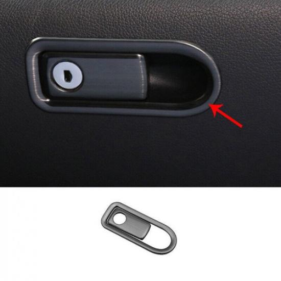 For Mercedes-Benz GLC 2016-21 Steel Black Co-Pilot Storage Box Handle Bowl Trim