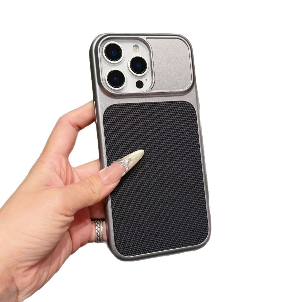Electroplated Mobile Phone Case Technology Pattern Is Suitable for Second Change iPhone17 Leather Mobile Phone Case Apple 16promax Protective Case