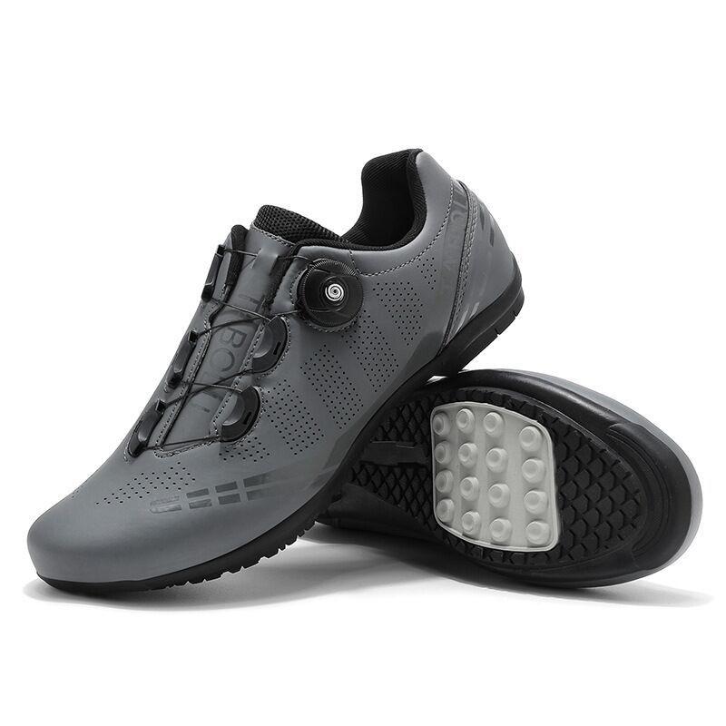 All-Season Mountain Road Cycling Shoes Men Women Breathable Rigid Sole Clipless Compatible