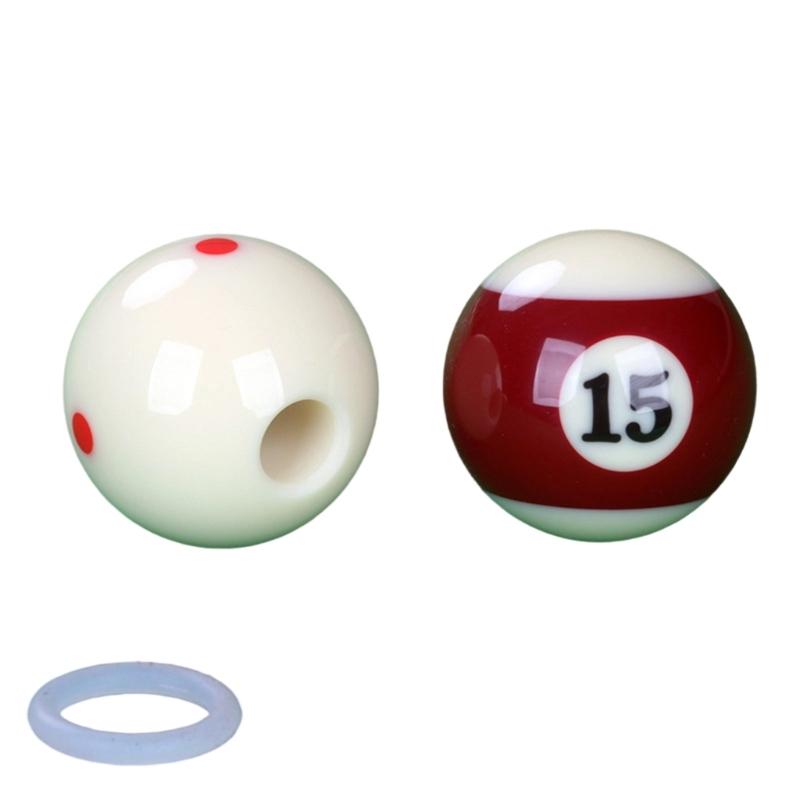Perforated Billiard Strokes Exerciser Cue Ball with Hole Pool Table Accessories Billiard Strokes Trainer Enduring