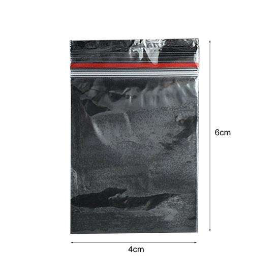 100Pcs Mini Reclosable Zip Portable Clear Pouch Storage Bags