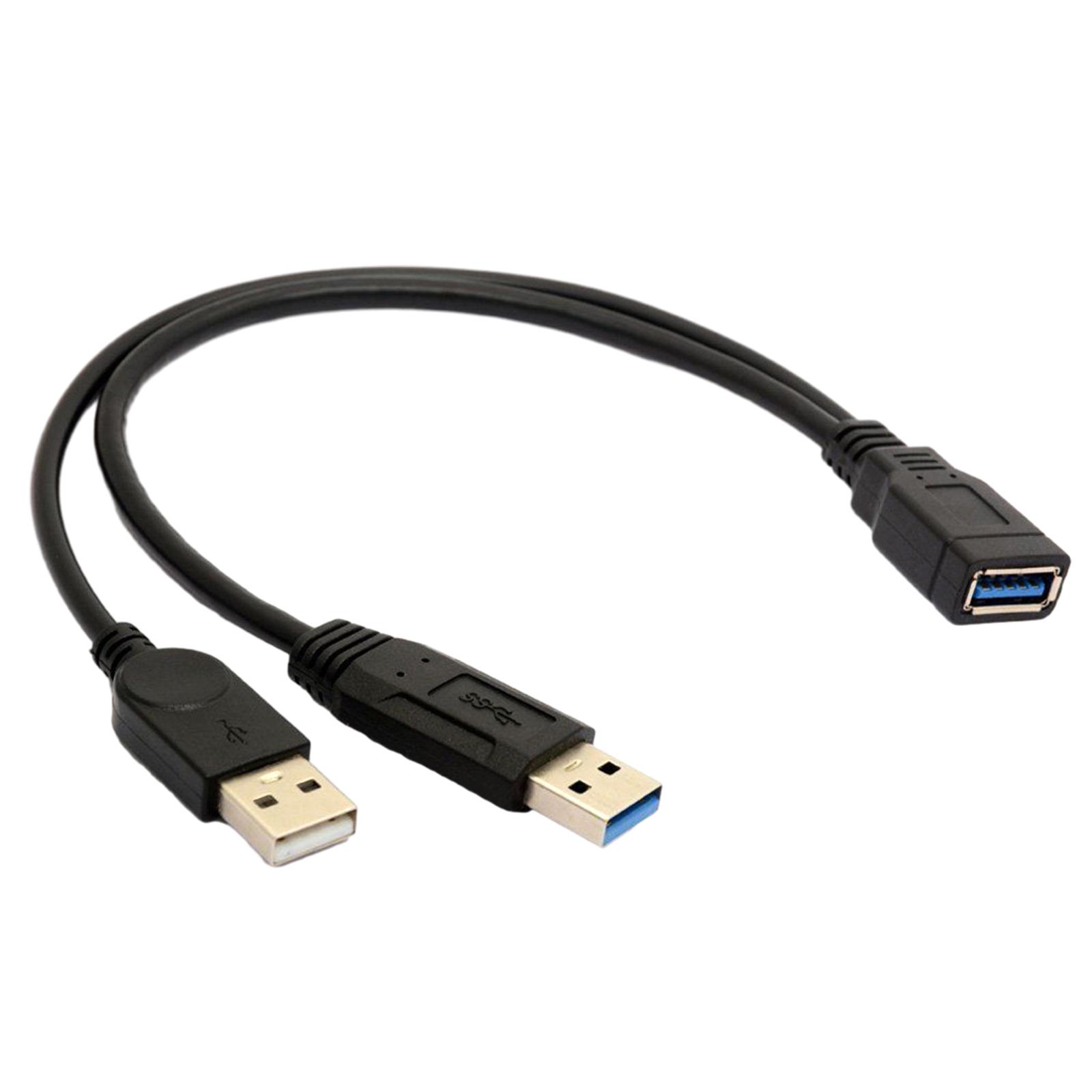 

Адаптер USB3.0, переходник USB3.0 на 2USB2.0, удлинитель, зарядка и передача данных, USB-разветвитель, адаптер B