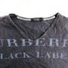 SANYO COAT BURBERRY BLACK LABEL Big Logo T-Shirt Men’s 3 Navy Cotton(USED)