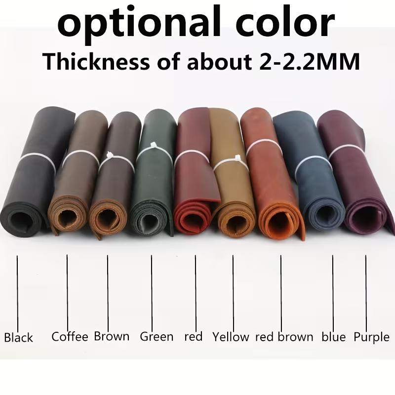 9-color crazy horse leather, top grain cowhide genuine leather, vintage color-changing oily leather, 2mm thick, handcrafted DIY,