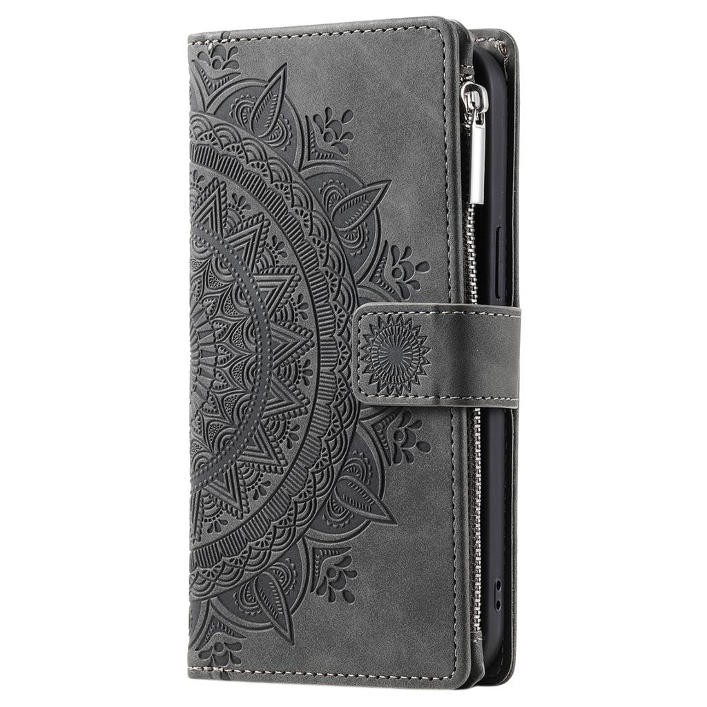 For Xiaomi Redmi Note 12 4G Leather Flip Cover Mandala Flower Pattern Wallet Phone Case