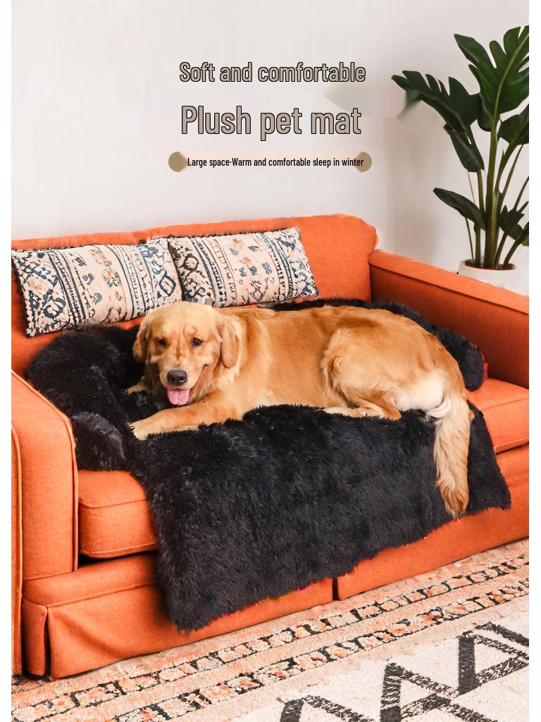 Popular Plush Dog Bed with Blanket - Cozy Pet Nest and Dog Sofa