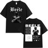 Rapper BEELE Tour 2025 Camisetas de Alta Qualidade Verão Masculinas Femininas Harajuku Tops Tendência Y2K Camiseta Casual Manga Curta Camiseta