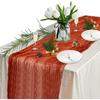 Thanksgiving Cheesecloth Table Runner - 9.8 FT Terracotta Table Cloth Spring Decor for Home Fall Wedding Table Decor for Bridal Shower Easter Runner