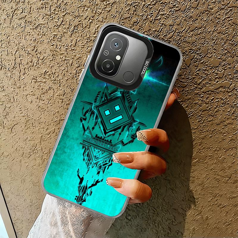 Geometry Dash Game Shockproof Phone Case for Xiaomi Poco X7 X6 X5 X3 Pro F7 Ultra M8 Redmi 15C 15 14C 13C 12C 10C 13 12 10