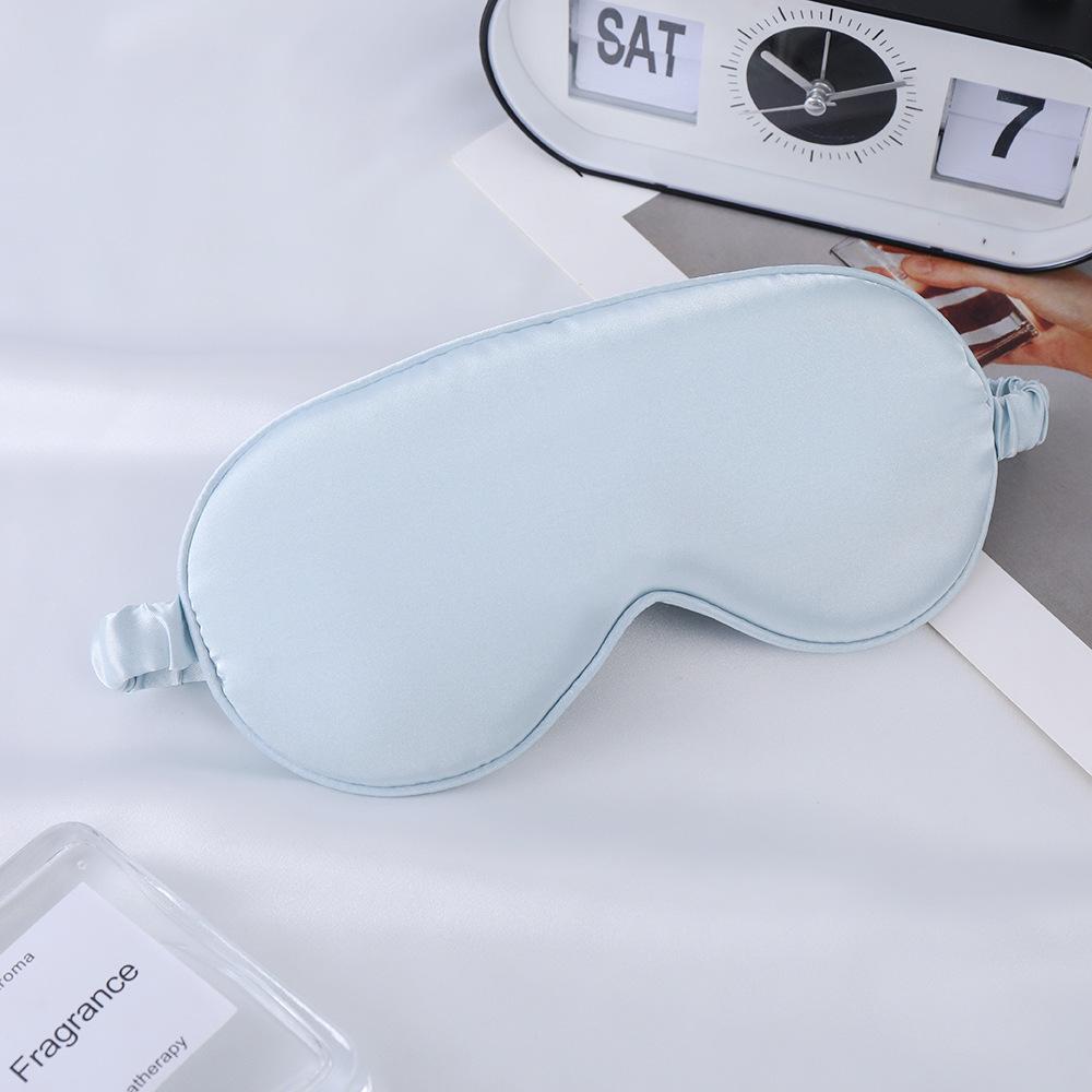 Double-Sided Mulberry Silk Eye Mask with Custom Logo - Light Blocking, Ideal for Travel