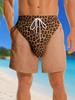 Men's American Flag Quick-Dry Summer & Fall Beach Swim Trunks - Casual Plus Size Shorts