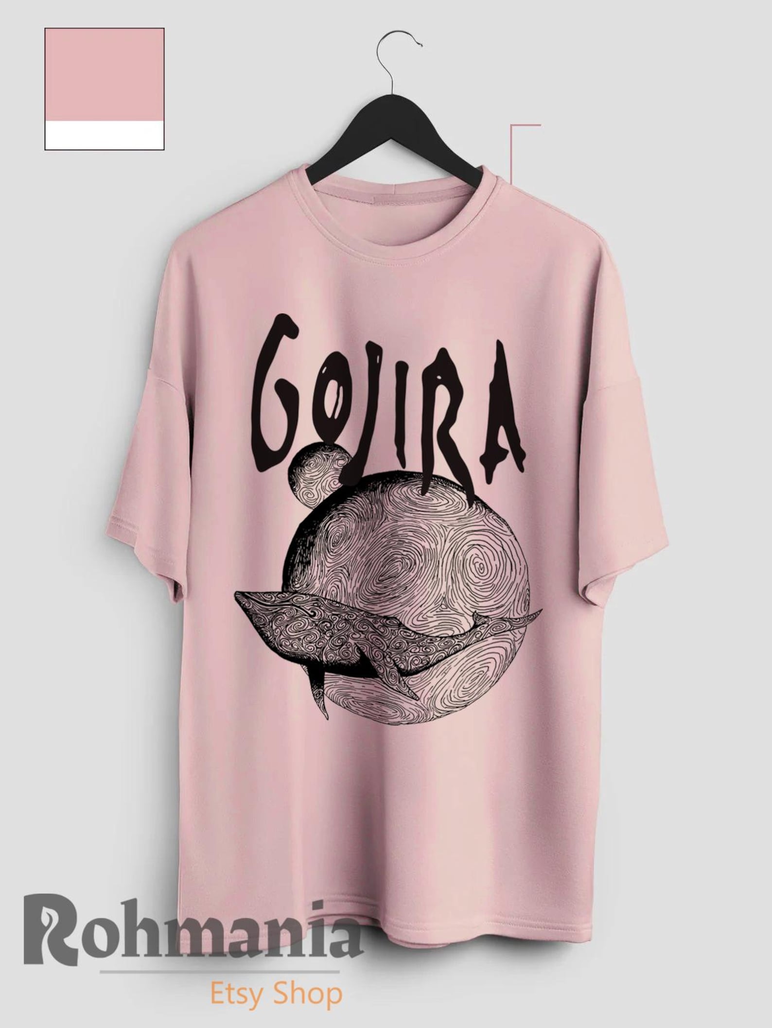 Gojira T-Shirt, Heavy Metal Band Music Merch Shirt, Retro 90s Personalized Casual T-Shirt M