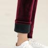 Winter Thicken Velvet Pencil Pants Women's High Waist Plush Fleece Lined Ankle-length Pantalons Slim Leggings