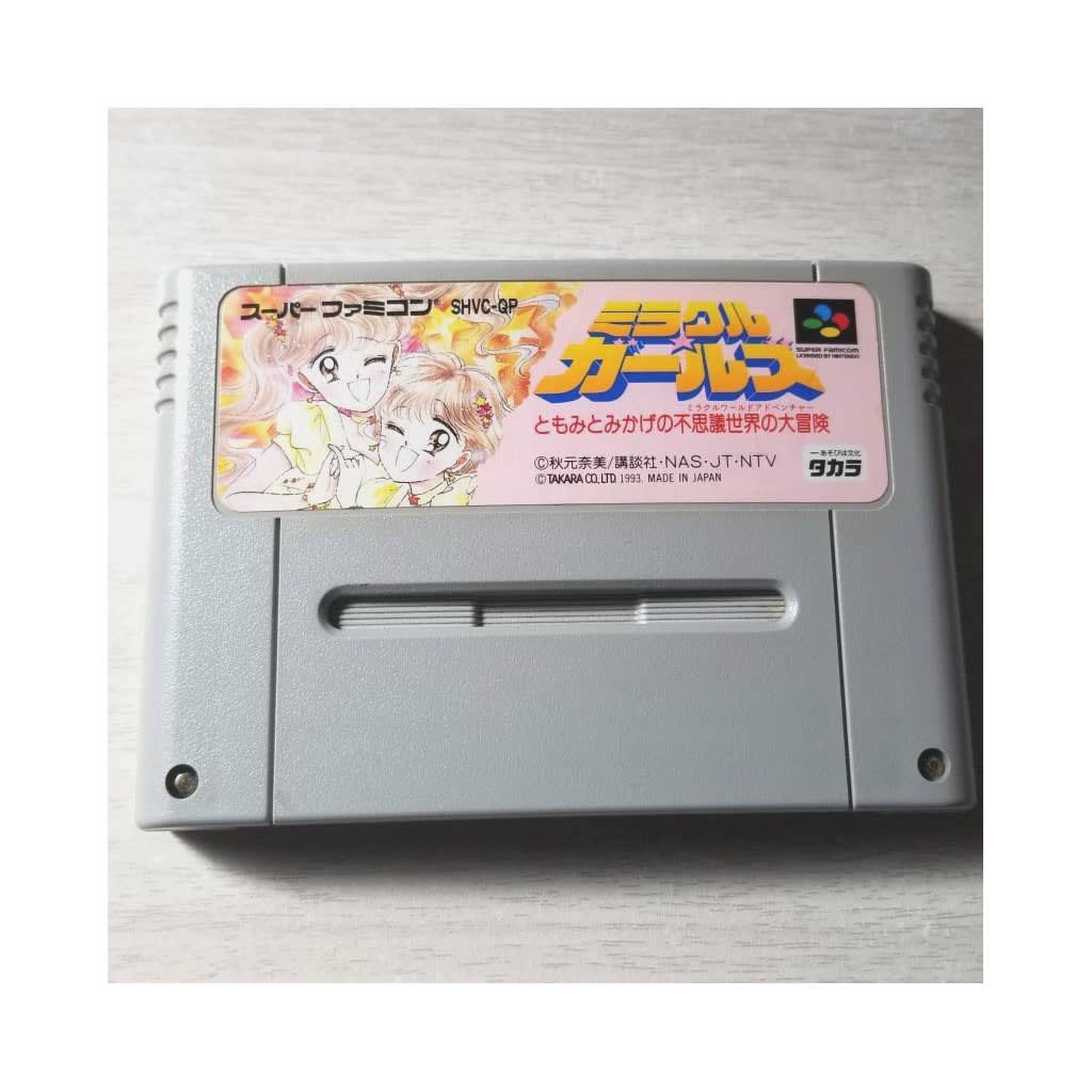 Used Miracle Girls - Tomomi To Mi Kage No Fushigi Sekai No Dai Bouken SFC SNES Super Famicom SHVC-QP Tested Working Nintendo Action Takara NTSC-J
