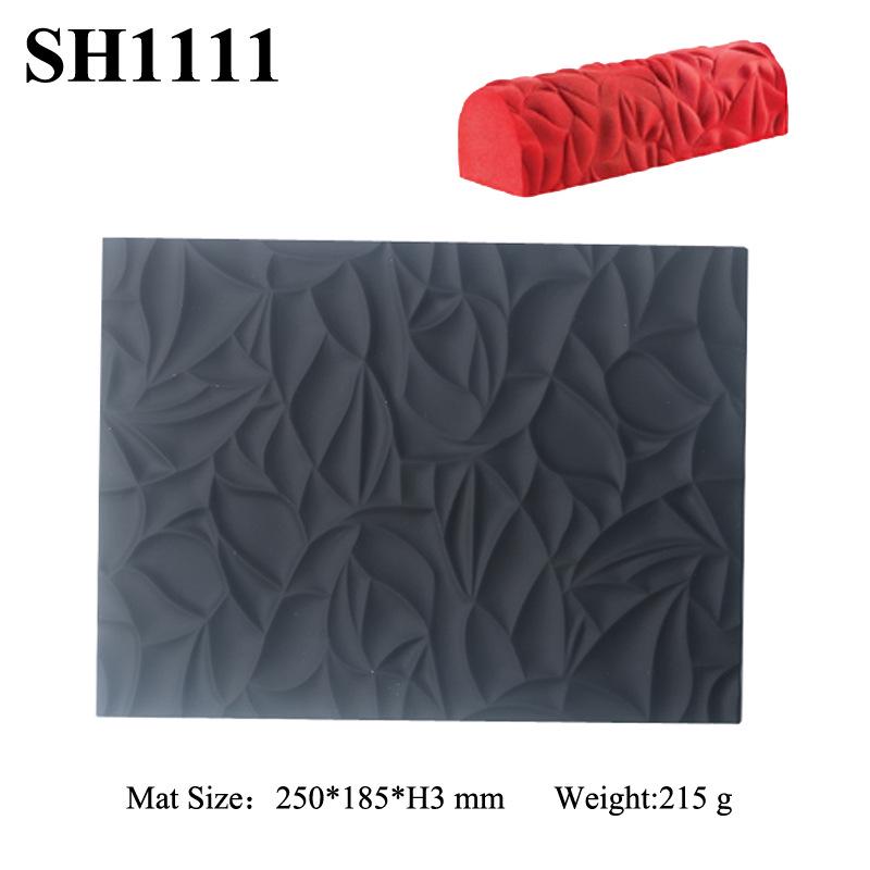 Silicone Mousse Swiss Roll Texture Pad - Tree Bark Lace Fondant Mat for Western Pastry Baking