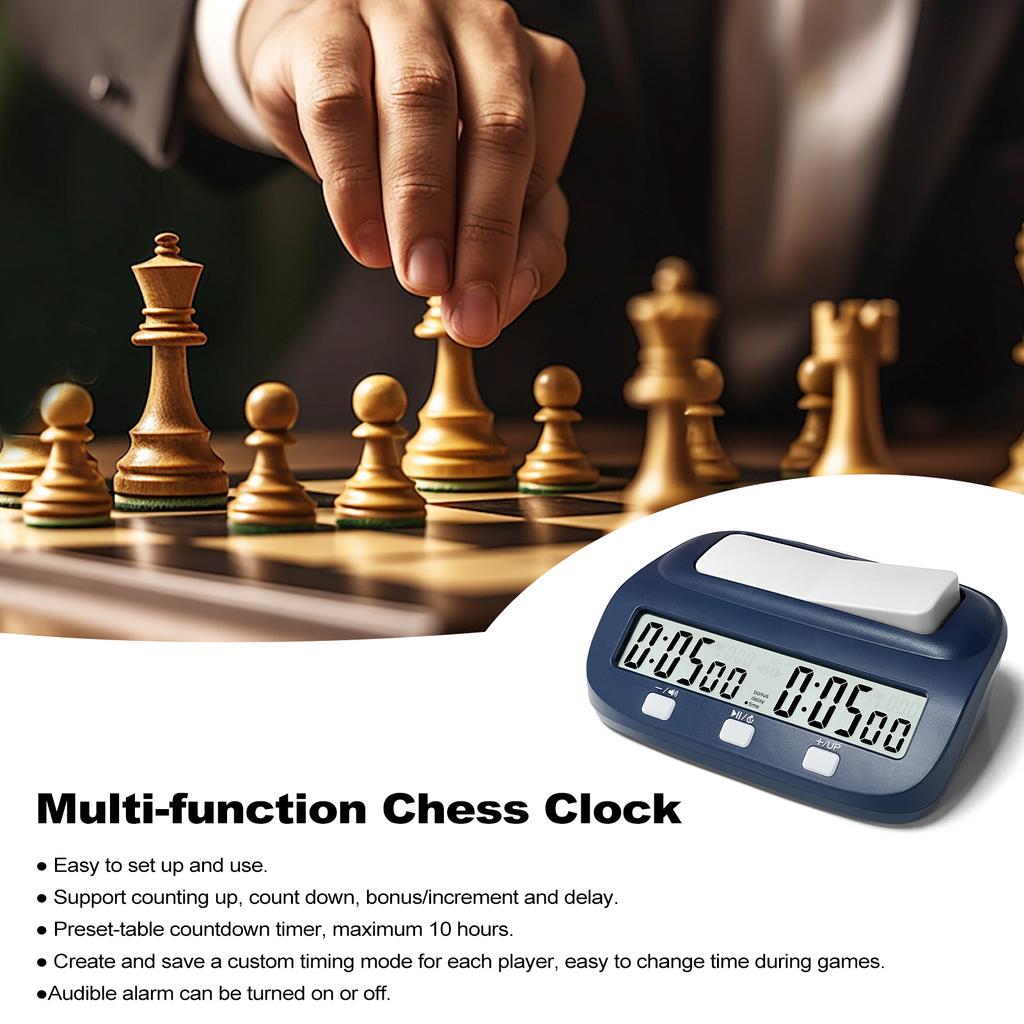 LEAP Chess Clock Digital Chess Timer Professional Chess Clock Timer with Time Bonus and Delay Features