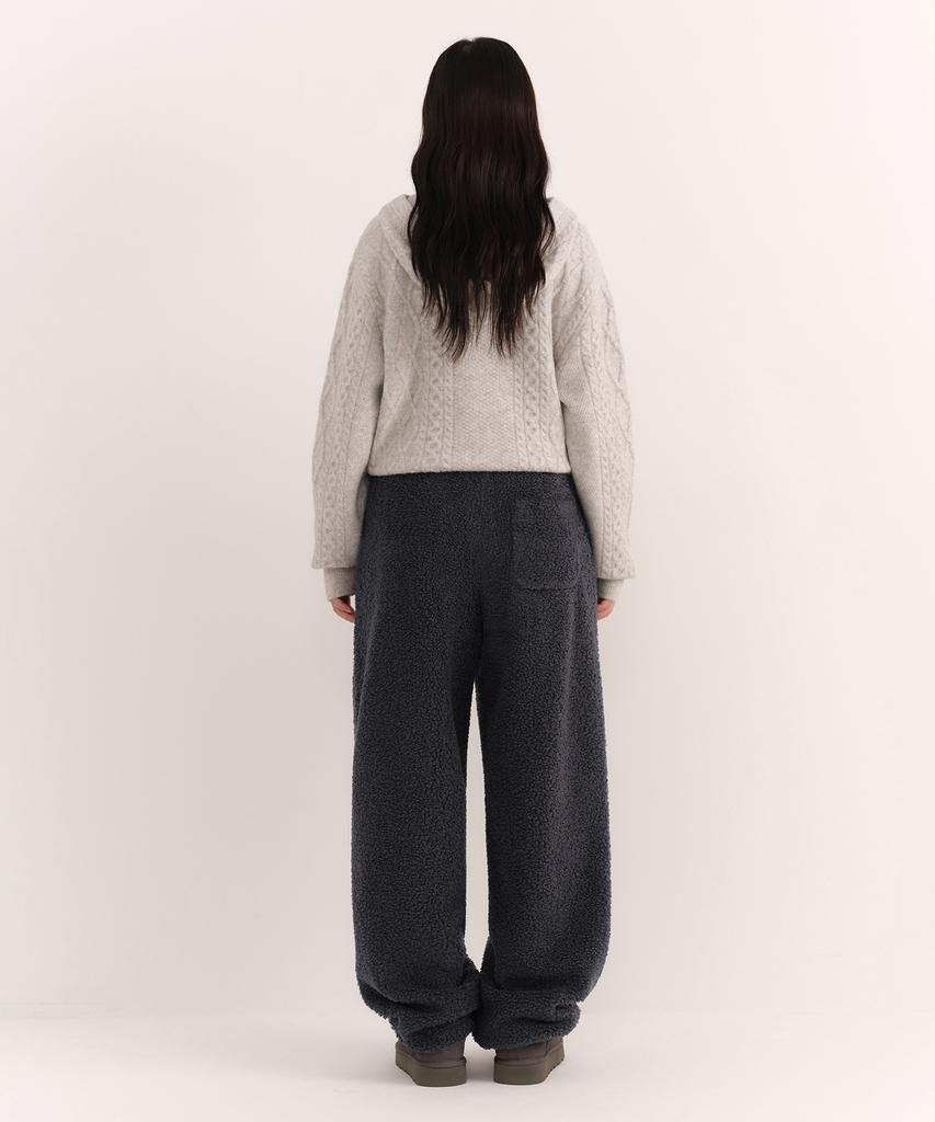 MUSINSA STANDARD WOMAN Women'S Boucle Fleece Parachute Pants [Medium Grey]