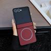 Luxury For Magsafe Carbon Fiber Magnetic Phone Case For Samsung Galaxy Z Flip 8 7 6 5 Wireless Charging Ultra Thin Bumper Cove