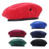 Unisex Nastavitelný Vlněný Baret, Ležérní Retro Malířský pro Podzimní a Zimní Denní Nošení