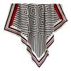 Striped Fashion Shawl 91cm Sun Protection Simple Large Square Scarf Silk Scarf Velvet Twill Commuting Scarf Spring and Summer Travel